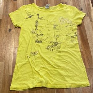 J Crew crewcuts girl’s yellow t-shirt. Size 14